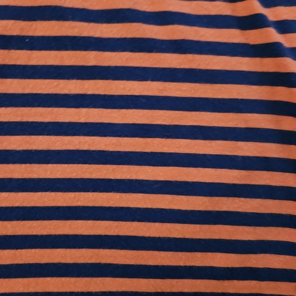 Banana Republic Striped Sleeveless Top - Orange and Navy Blue Size M - Picture 5 of 5